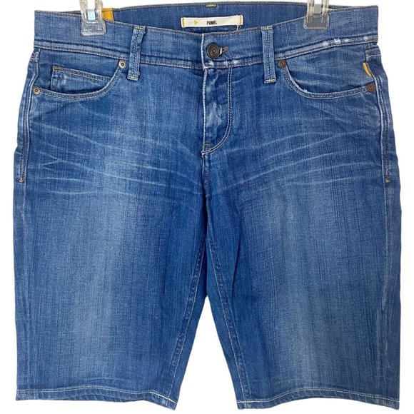 Meltin' Pot Pamel Bermuda Jean Shorts Women's 30 Medium Wash Premium Blue Denim - Picture 1 of 12